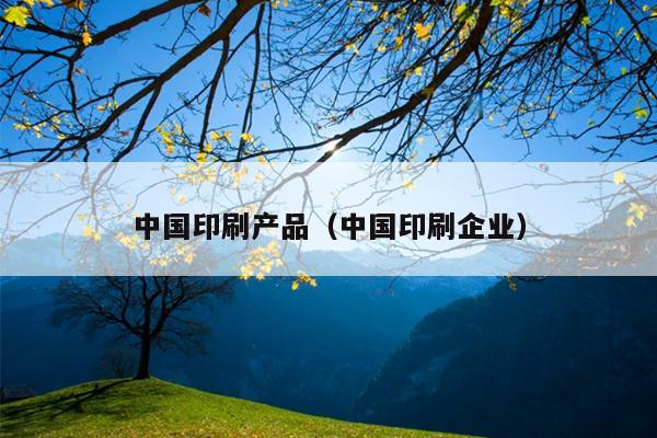 中国印刷产品（中国印刷企业）(图1)